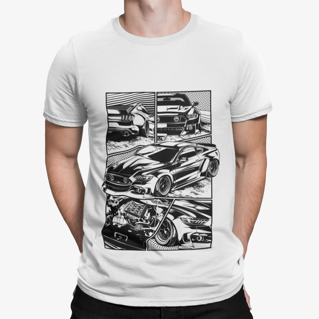 Camiseta Mustang Comic 6gen