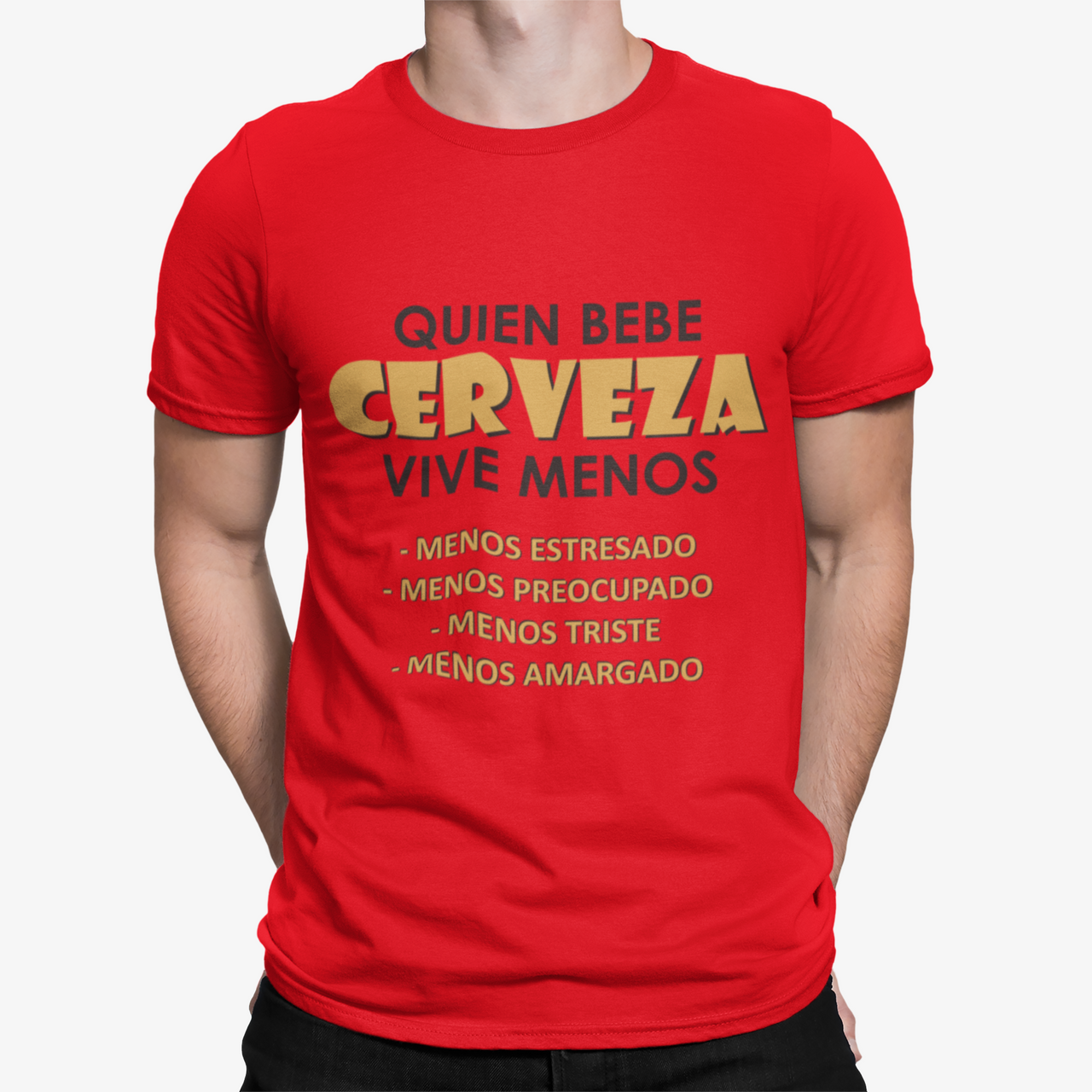 Camiseta Quien bebe cerbeza