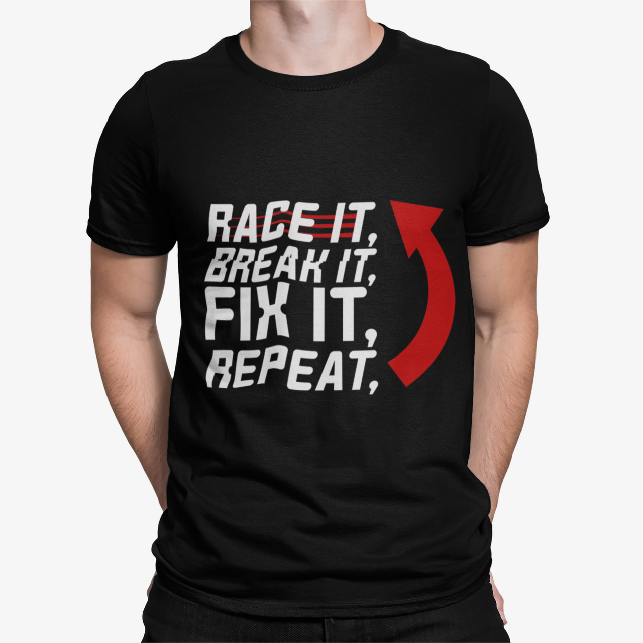 Camiseta Race It Breack It Fix It