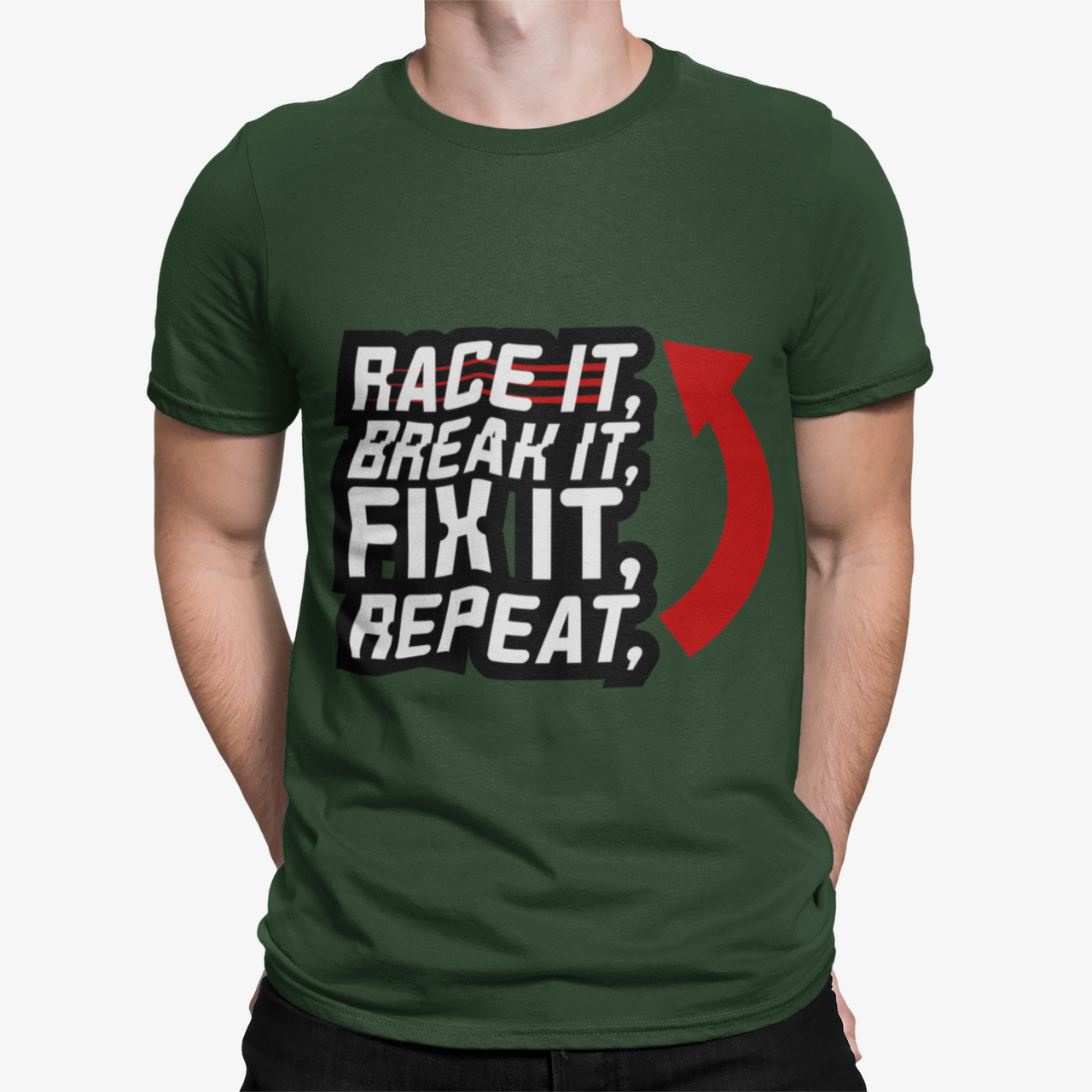 Camiseta Race It Breack It Fix It