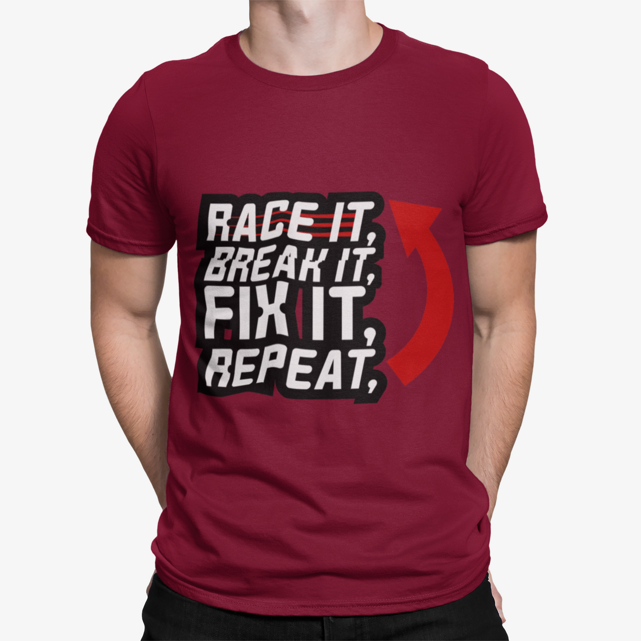 Camiseta Race It Breack It Fix It