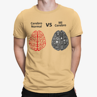 Thumbnail for Camiseta Cerebro Normal VS Mi Cerebro