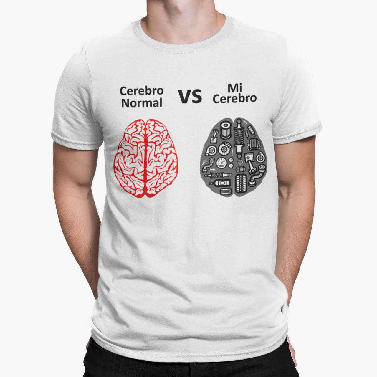 Camiseta Cerebro Normal VS Mi Cerebro