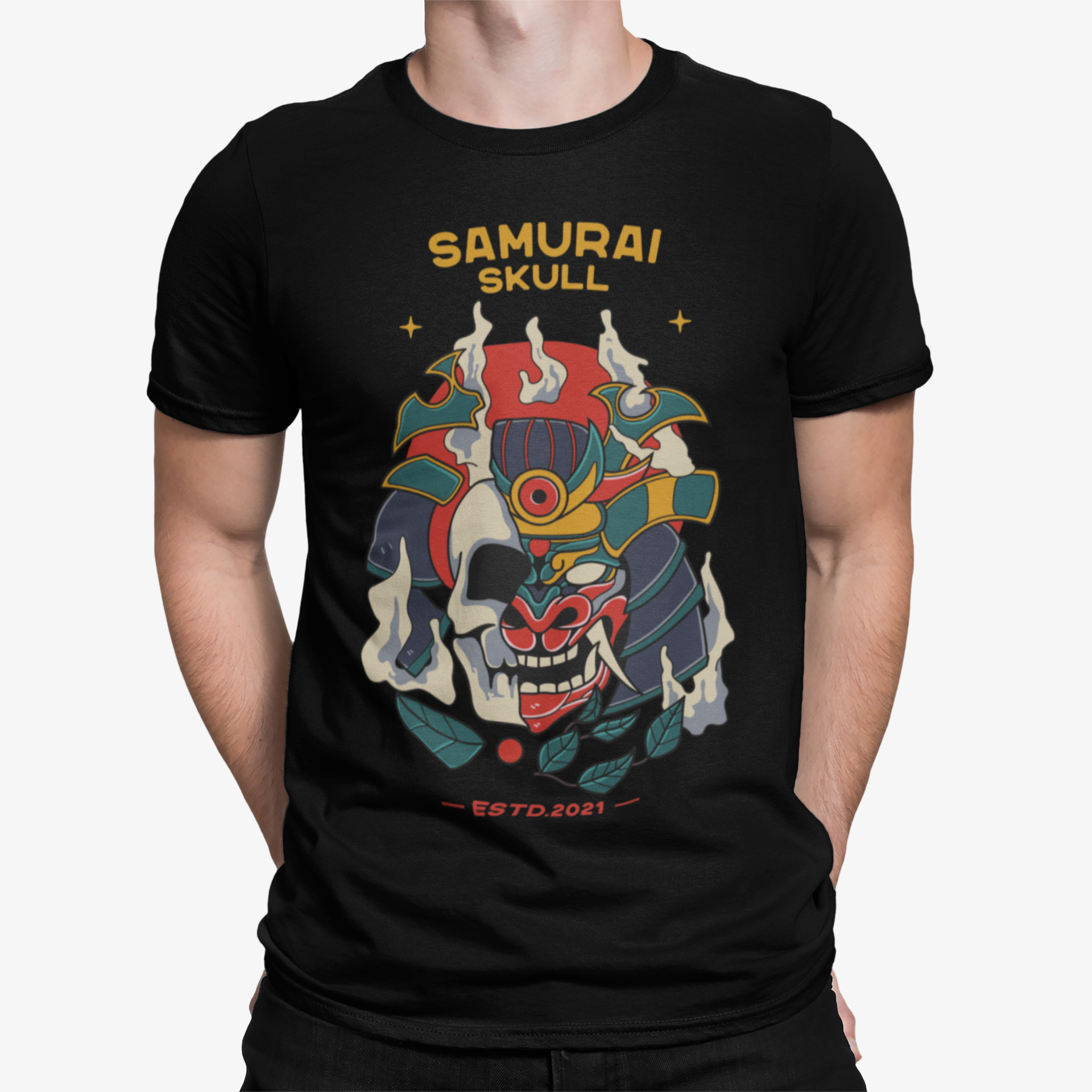 Camiseta Samurai Skull