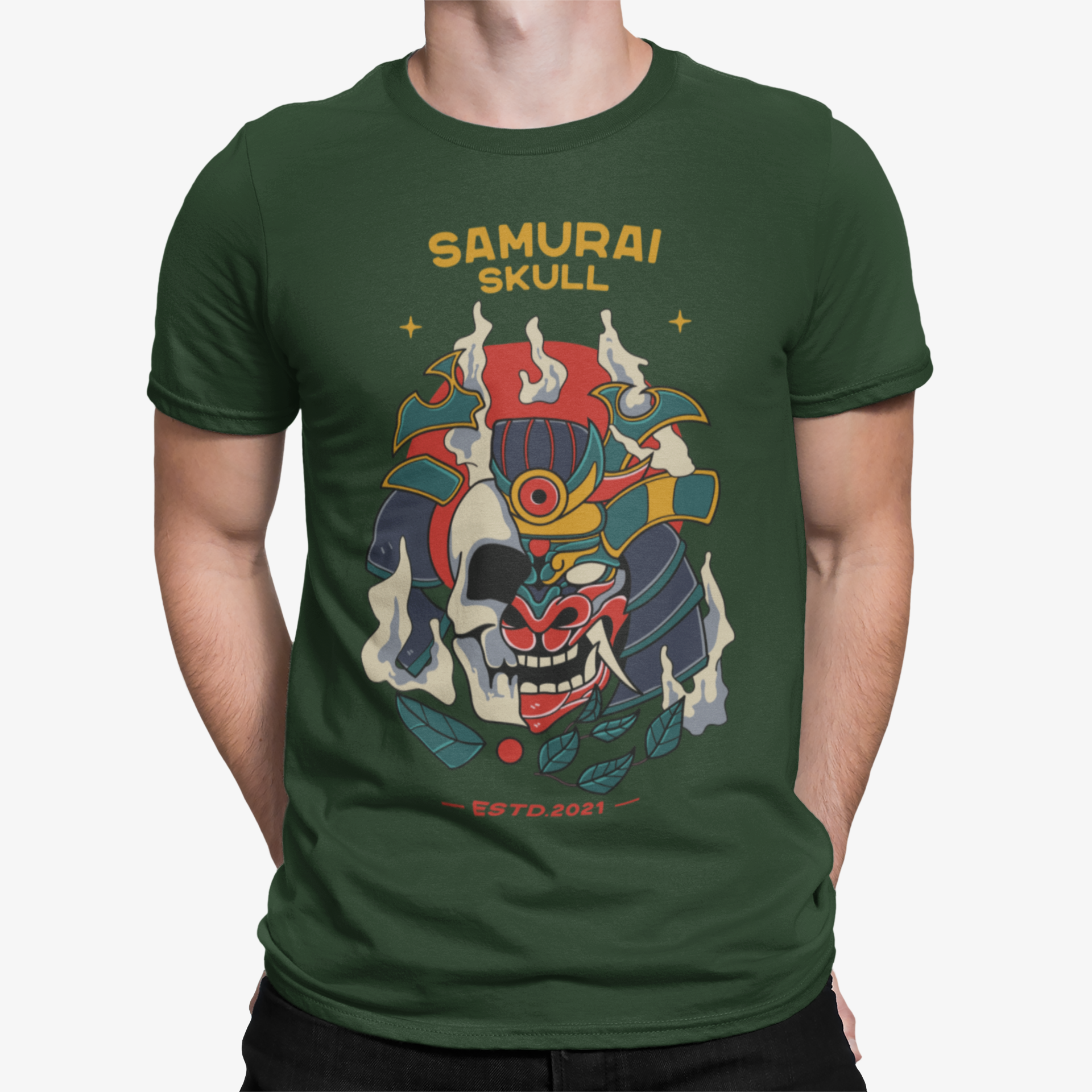 Camiseta Samurai Skull