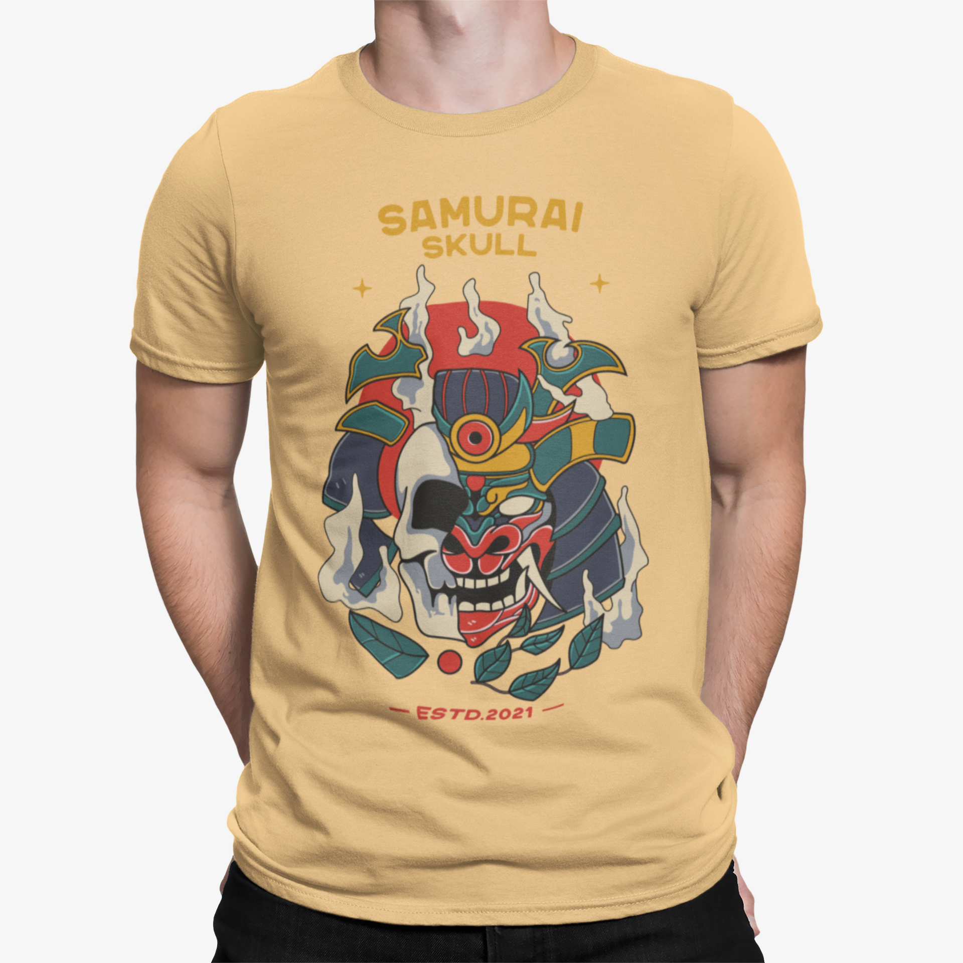 Camiseta Samurai Skull