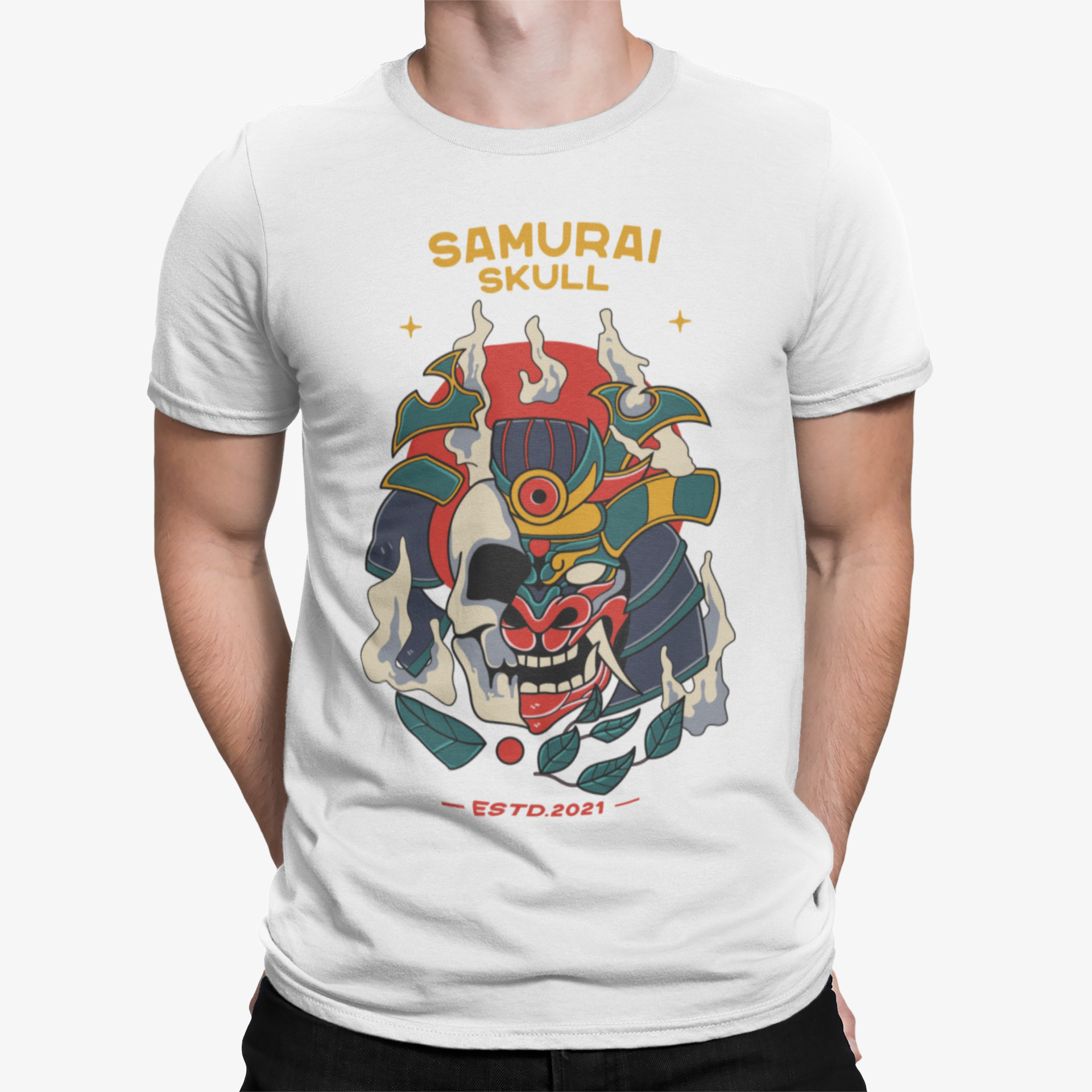 Camiseta Samurai Skull