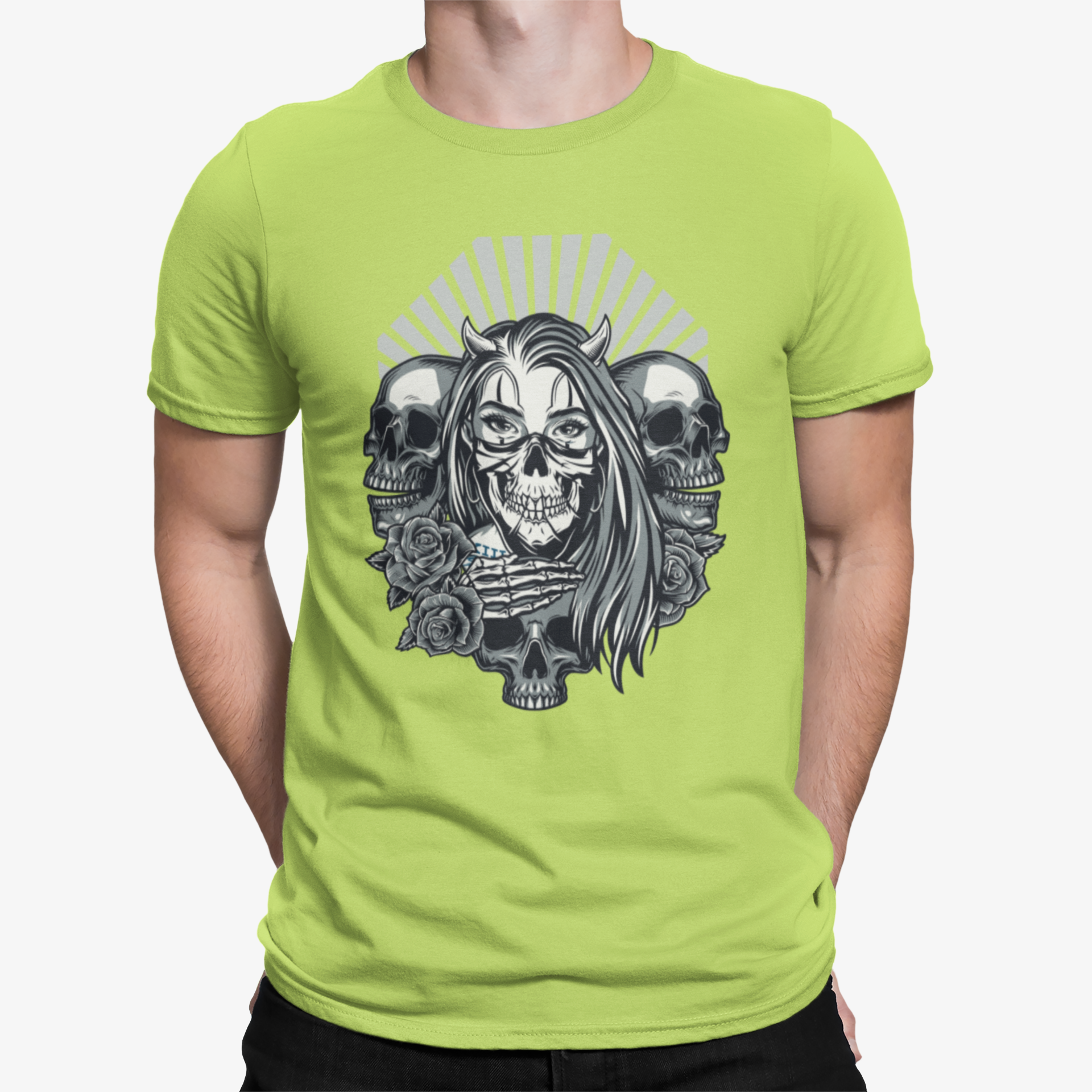 Camiseta Skull Roses