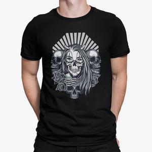 Camiseta Skull Roses