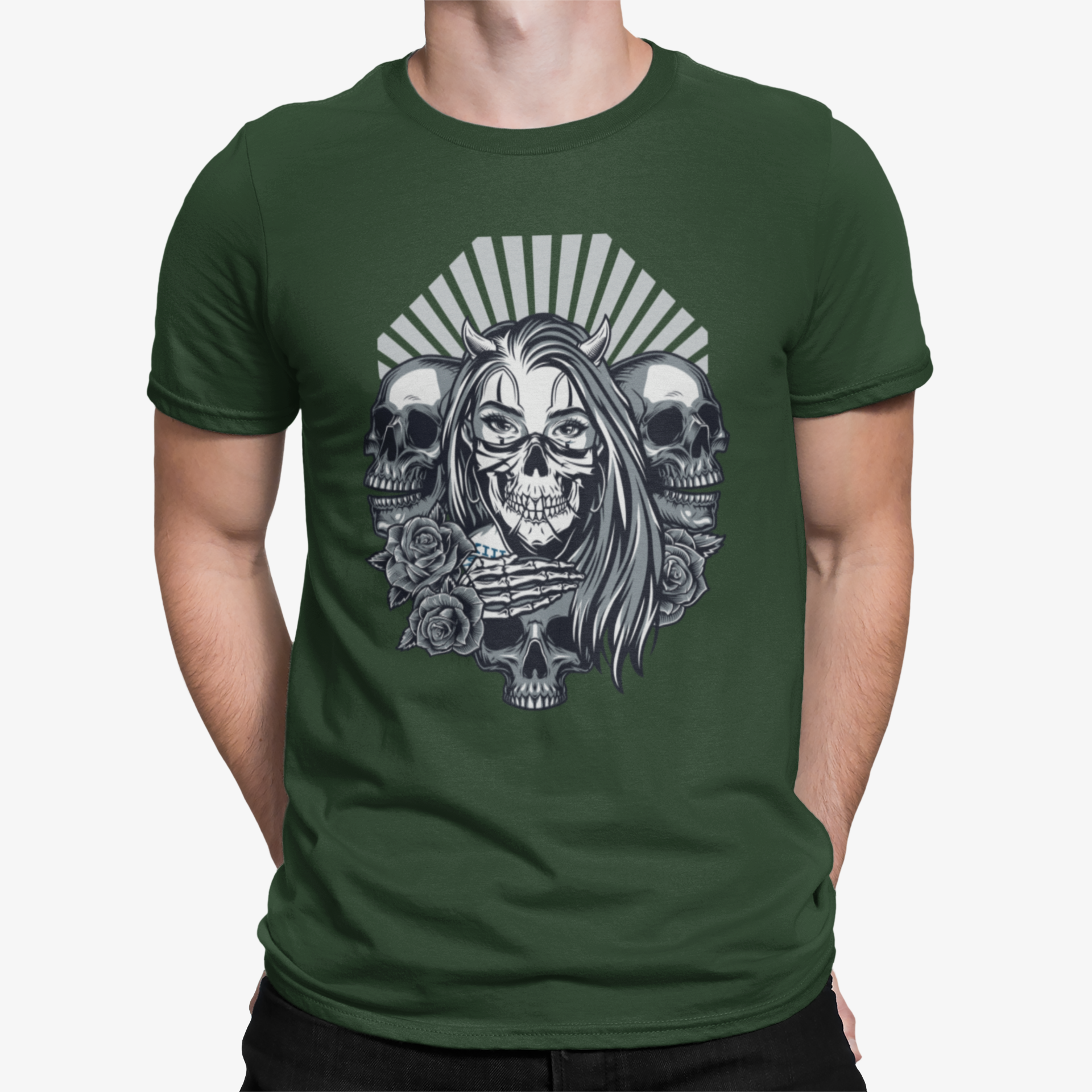 Camiseta Skull Roses