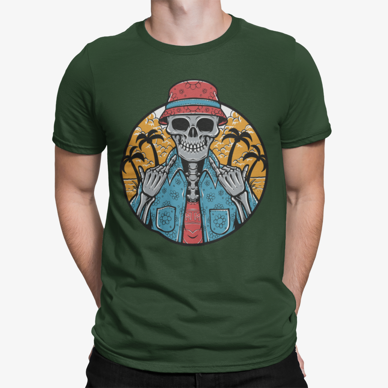 Camiseta Surf Skull