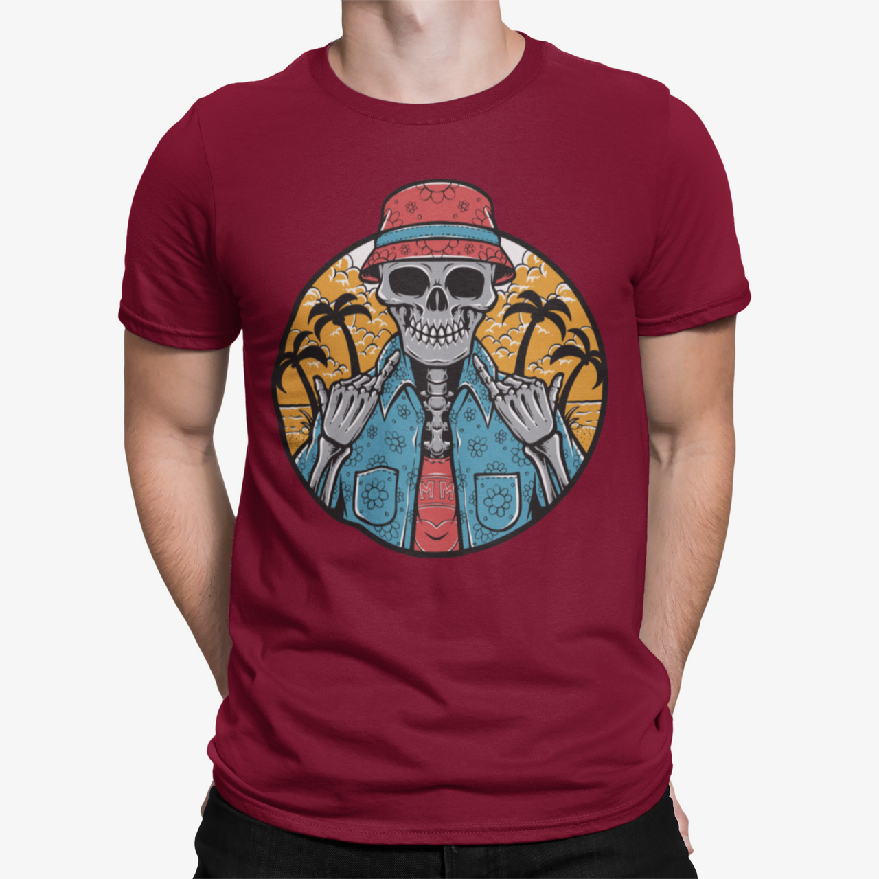 Camiseta Surf Skull