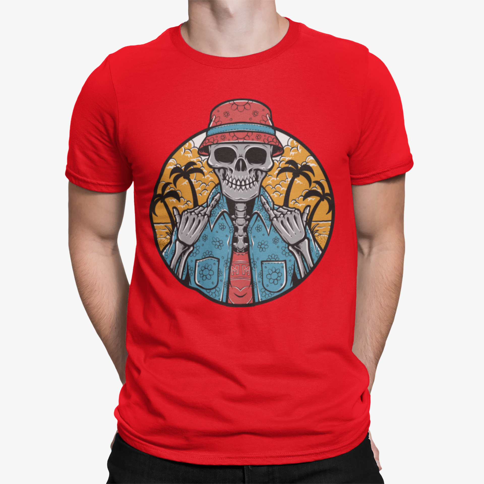 Camiseta Surf Skull