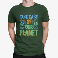 Thumbnail for Camiseta Take Care Planet