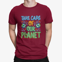 Thumbnail for Camiseta Take Care Planet