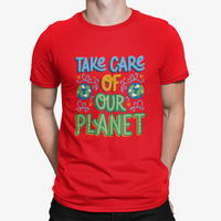 Thumbnail for Camiseta Take Care Planet