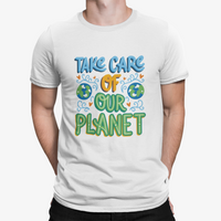 Thumbnail for Camiseta Take Care Planet