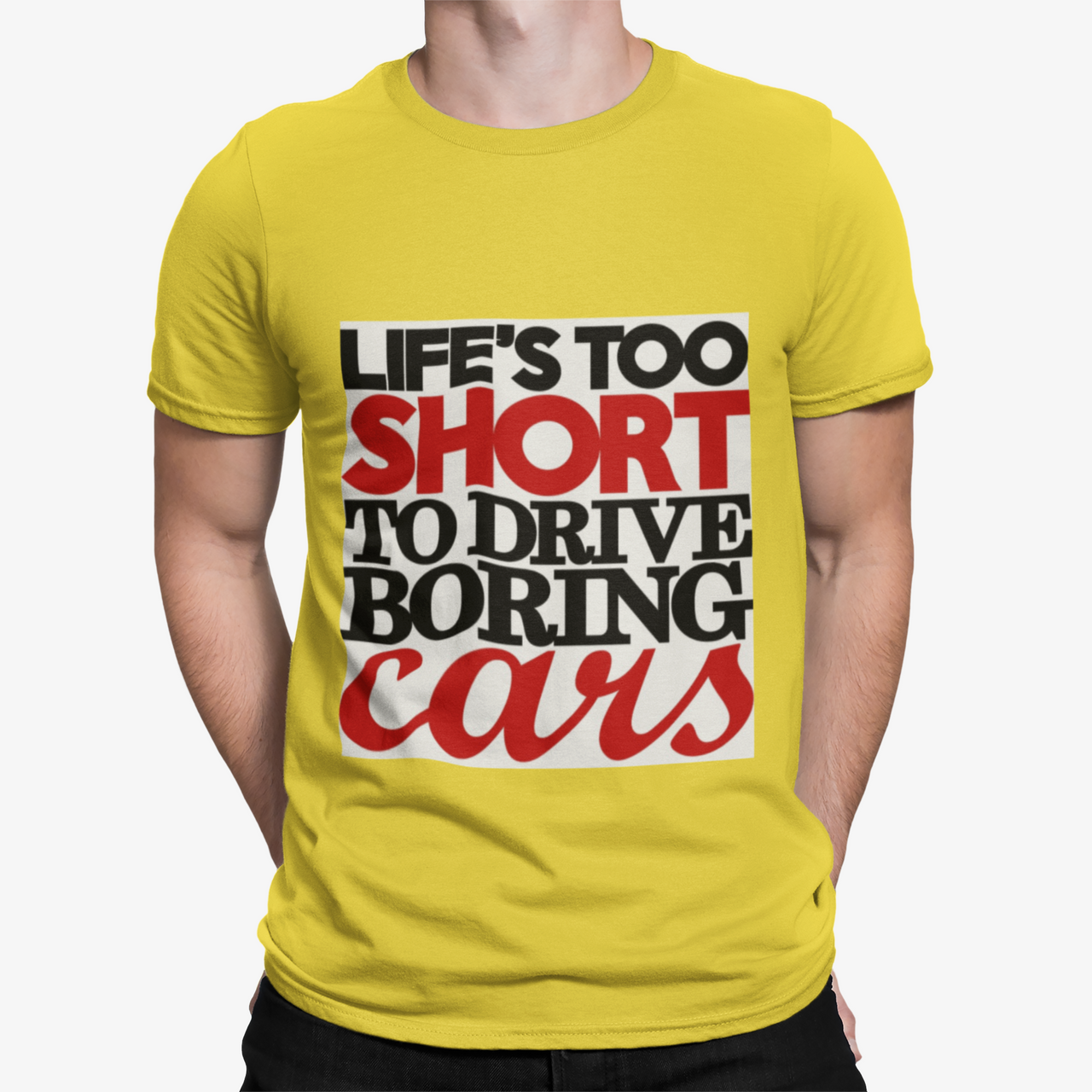 Camiseta Vida Corta Para Coches Aburridos